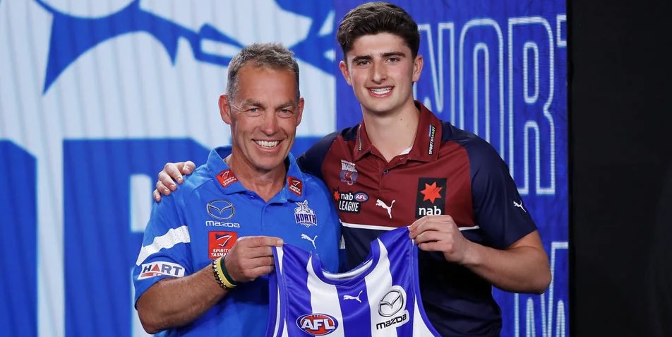 Jewish Forward Harry Sheezel selected with the number 3 pick in the AFL draft