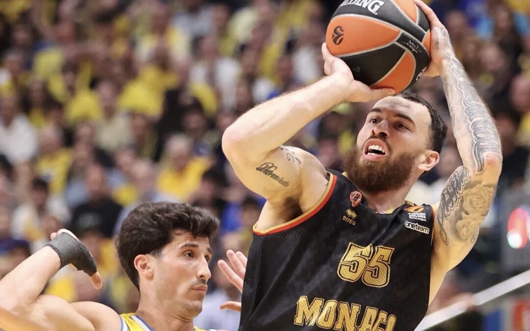 Monaco stops Maccabi in Tel Aviv to take 2-1 series lead