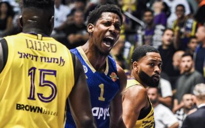 Hoard stars as Maccabi Tel Aviv downs Hapoel Holon to take a 2-0 stranglehold semifinal series lead